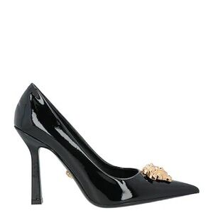 Versace La Medusa Black Leather Pump